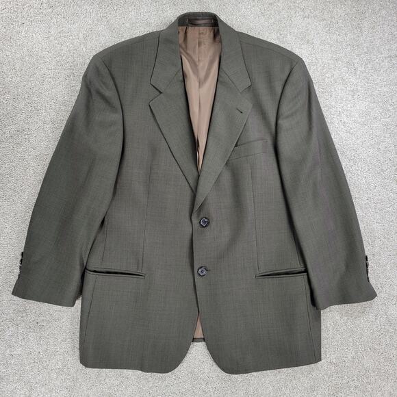 Hugo Boss Galilei Omega Suit Mens 42S Tan Brown Flat Knit Wool Blend Two Button - Picture 15 of 16